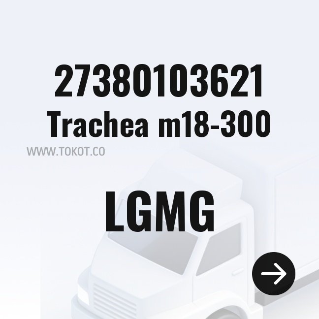 LGMG Trachea m18-300 27380103621 - Genuine Mining Truck Part