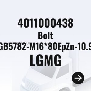 LGMG Bolt GB5782-M16*80EpZn-10.9 4011000438 - Genuine Mining Truck Part