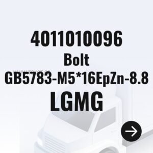 LGMG Bolt GB5783-M5*16EpZn-8.8 4011010096 - Genuine Mining Truck Part
