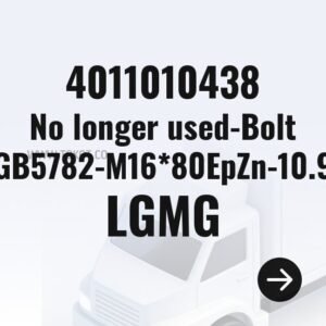 LGMG No longer used-Bolt GB5782-M16*80EpZn-10.9 4011010438 - Genuine Mining Truck Part
