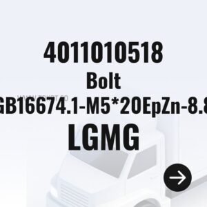 LGMG Bolt GB16674.1-M5*20EpZn-8.8 4011010518 - Genuine Mining Truck Part