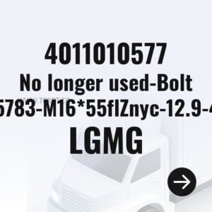 LGMG No longer used-Bolt GB5783-M16*55flZnyc-12.9-480 4011010577 - Genuine Mining Truck Part