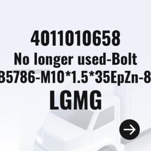 LGMG No longer used-Bolt GB5786-M10*1.5*35EpZn-8.8 4011010658 - Genuine Mining Truck Part
