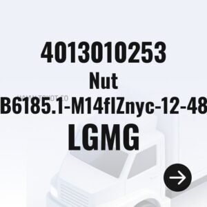 LGMG Nut GB6185.1-M14flZnyc-12-480 4013010253 - Genuine Mining Truck Part
