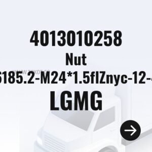LGMG Nut GB6185.2-M24*1.5flZnyc-12-480 4013010258 - Genuine Mining Truck Part