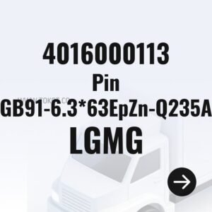 LGMG Pin GB91-6.3*63EpZn-Q235A 4016000113 - Genuine Mining Truck Part