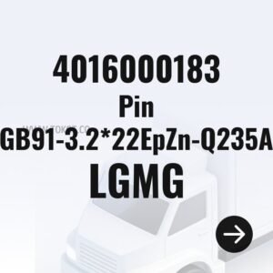 LGMG Pin GB91-3.2*22EpZn-Q235A 4016000183 - Genuine Mining Truck Part