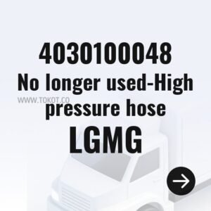 LGMG No longer used-High pressure hose 4030100048 - Genuine Mining Truck Part
