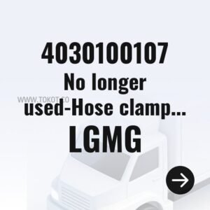 LGMG No longer used-Hose clamp QC621.1-16 4030100107 - Genuine Mining Truck Part