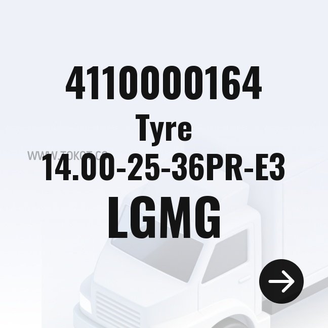 LGMG Tyre 14.00-25-36PR-E3 4110000164 - Genuine Mining Truck Part