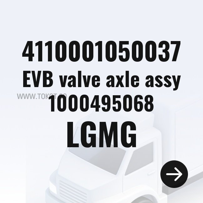 LGMG EVB valve axle assy 1000495068 4110001050037 - Genuine Mining Truck Part