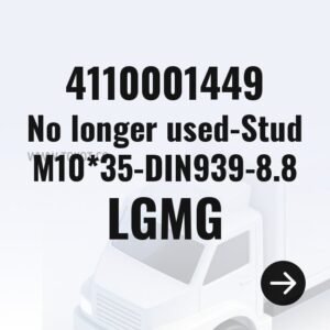 LGMG No longer used-Stud M10*35-DIN939-8.8 4110001449 - Genuine Mining Truck Part