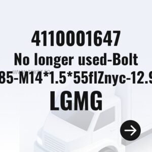 LGMG No longer used-Bolt GB5785-M14*1.5*55flZnyc-12.9-480 4110001647 - Genuine Mining Truck Part