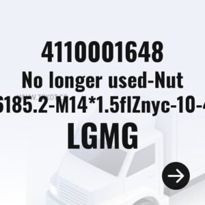 LGMG No longer used-Nut GB6185.2-M14*1.5flZnyc-10-480 4110001648 - Genuine Mining Truck Part